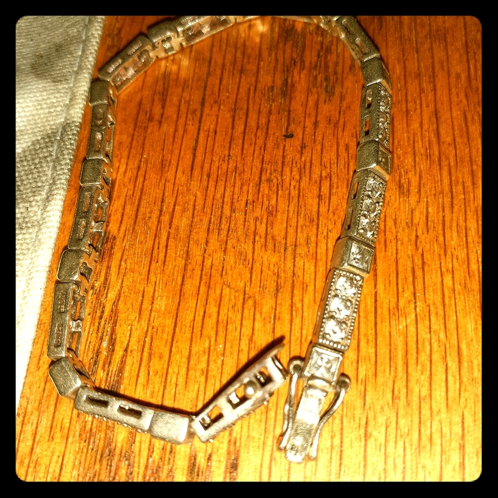 Silver Diamond Bracelet